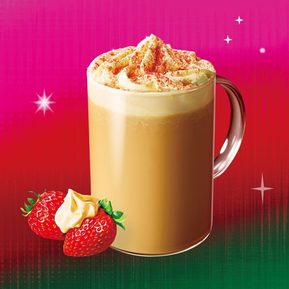 ストロベリーメリークリームティーラテ