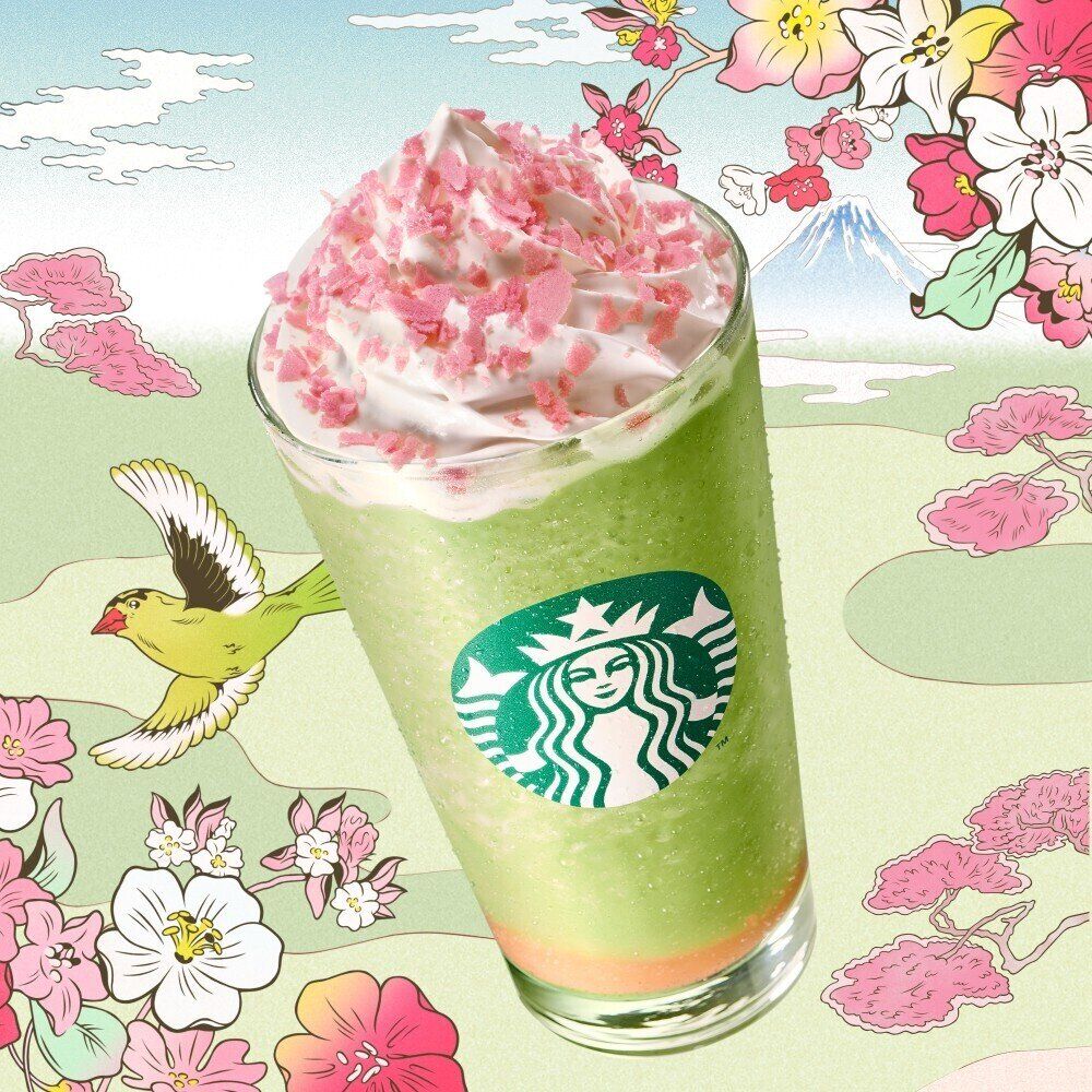 花見抹茶クリームフラペチーノ