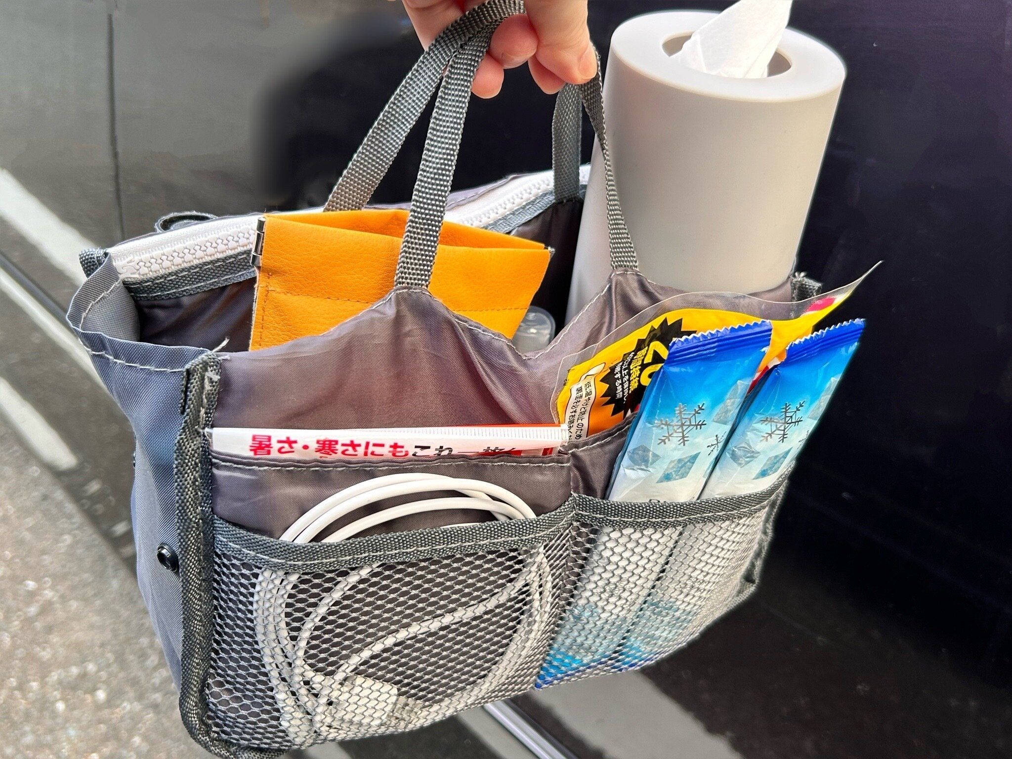 【防災】置きっぱなしは危険!車内の必需品を持ち運ぶのに便利なダイソー商品