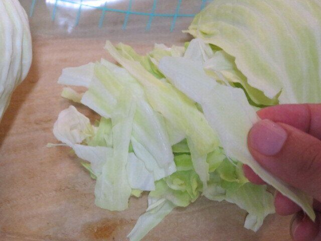 キャベツはちぎって冷凍