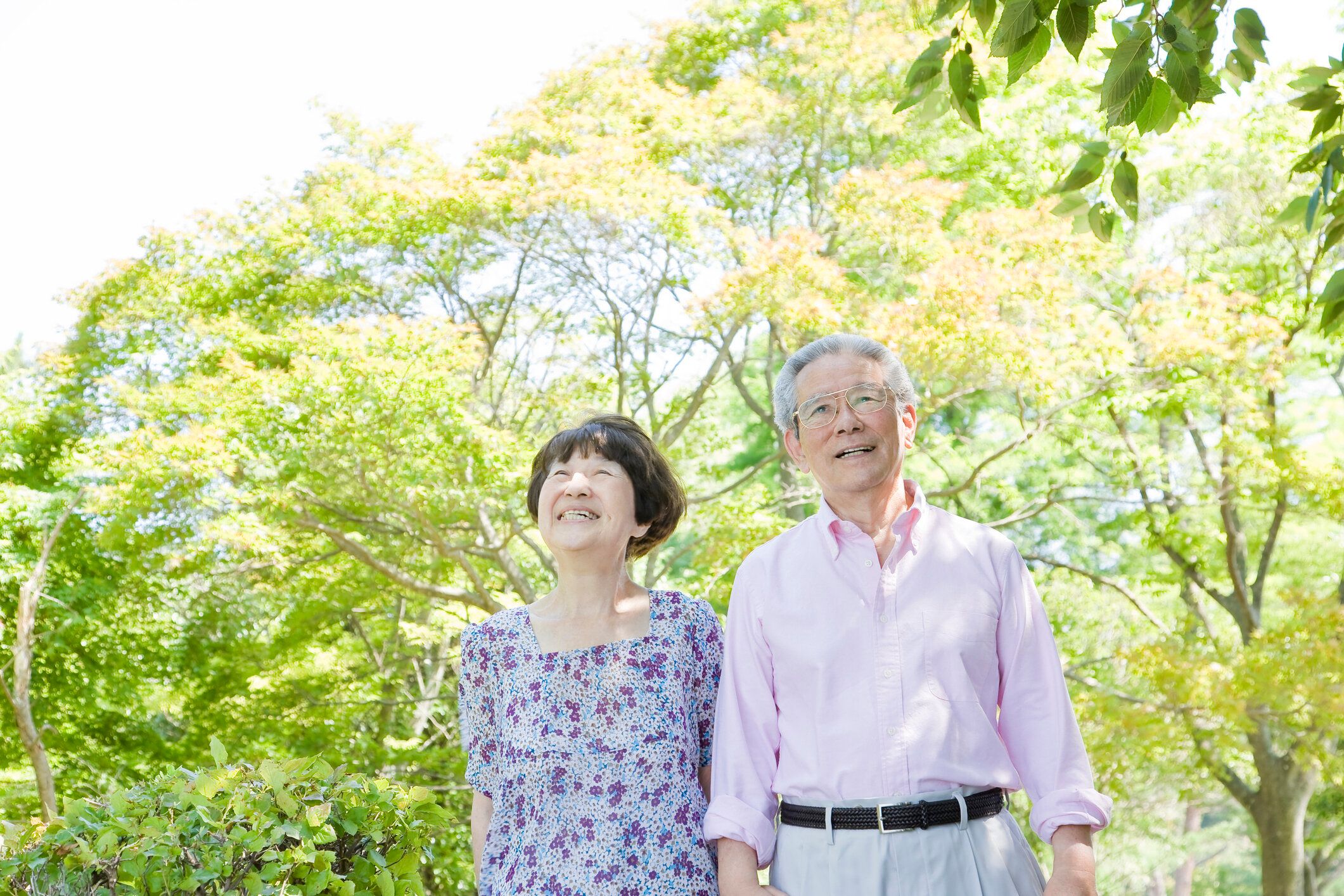 旧カップルのお客様の笑顔