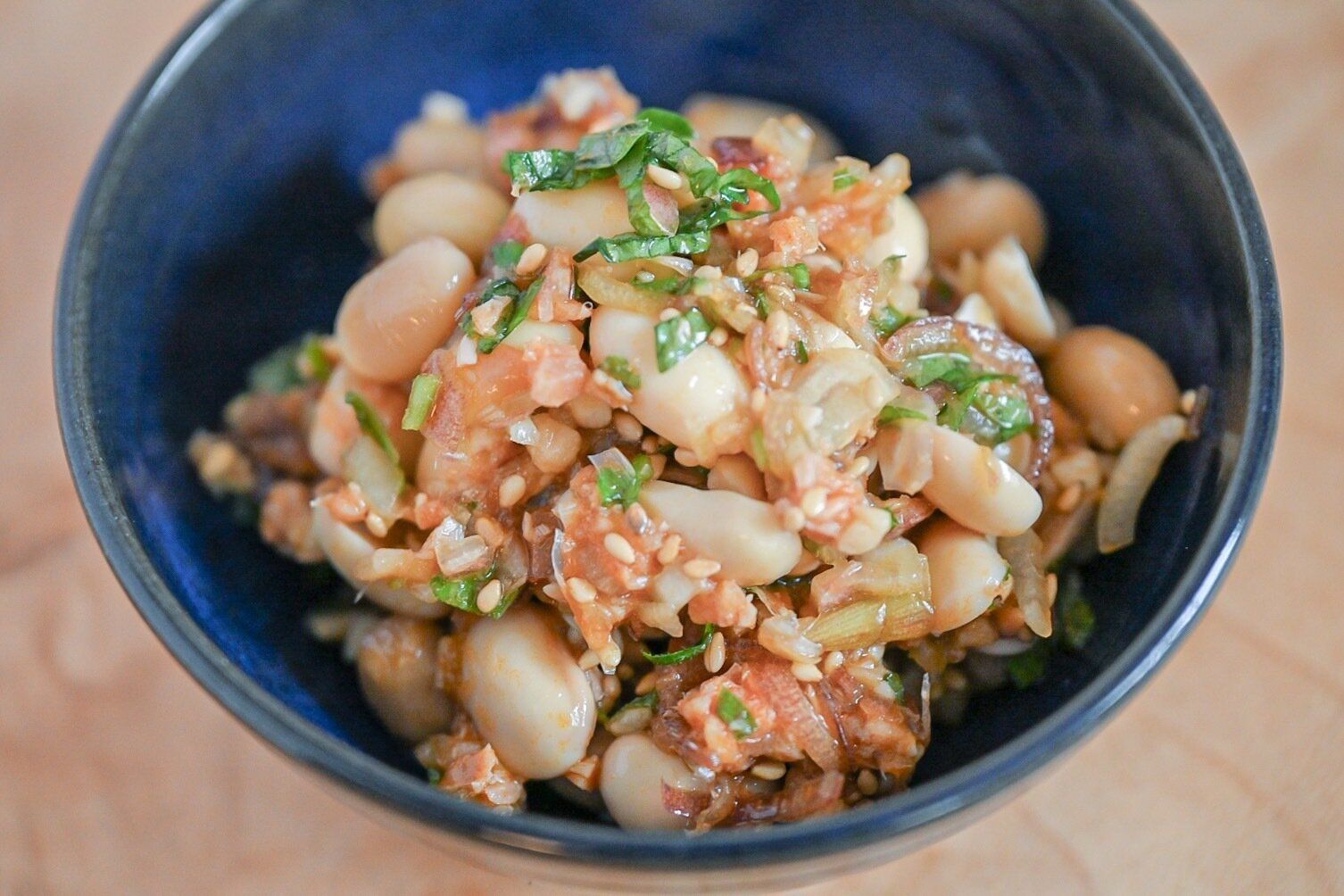 鮭にんにく辣油納豆