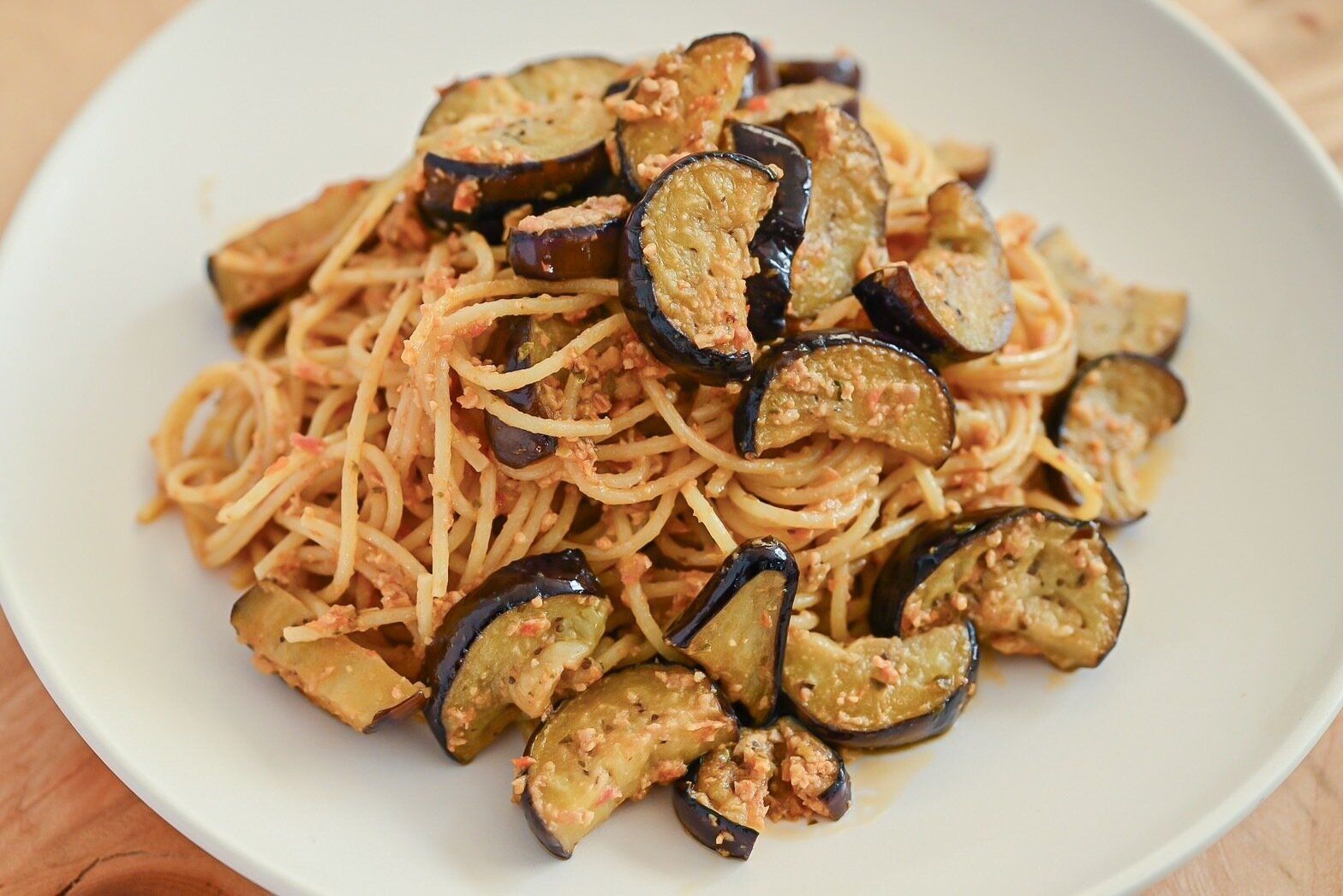 なすのトマトパスタ