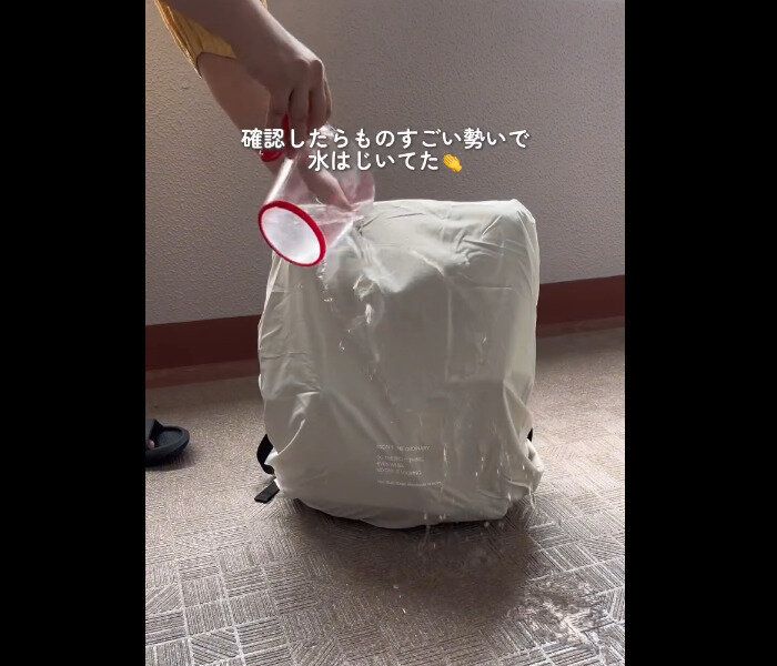 【3COINS】雨の日大活躍!リュックカバー
