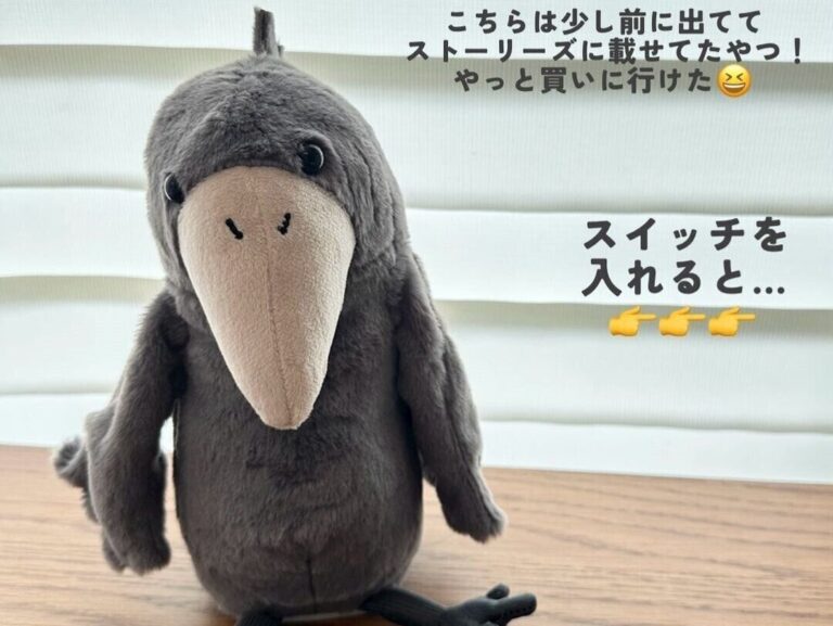 やっと買いに行けた！【3COINS】マネしてしゃべる！「おしゃべりハシビロコウ」のご紹介