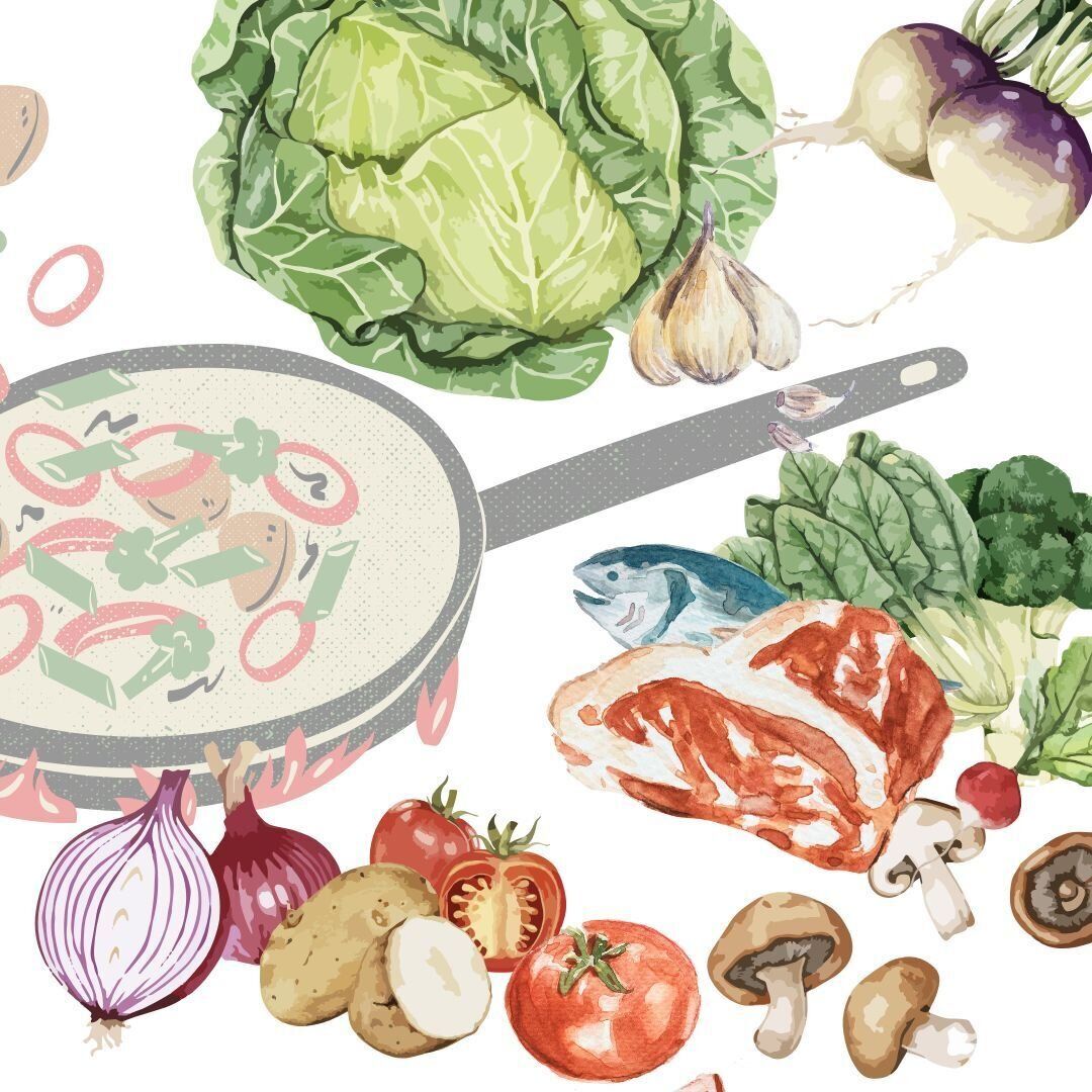 野菜・肉魚食材イラスト