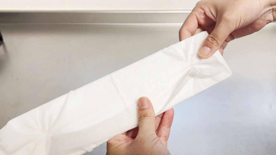 ドライシートを取り付ける