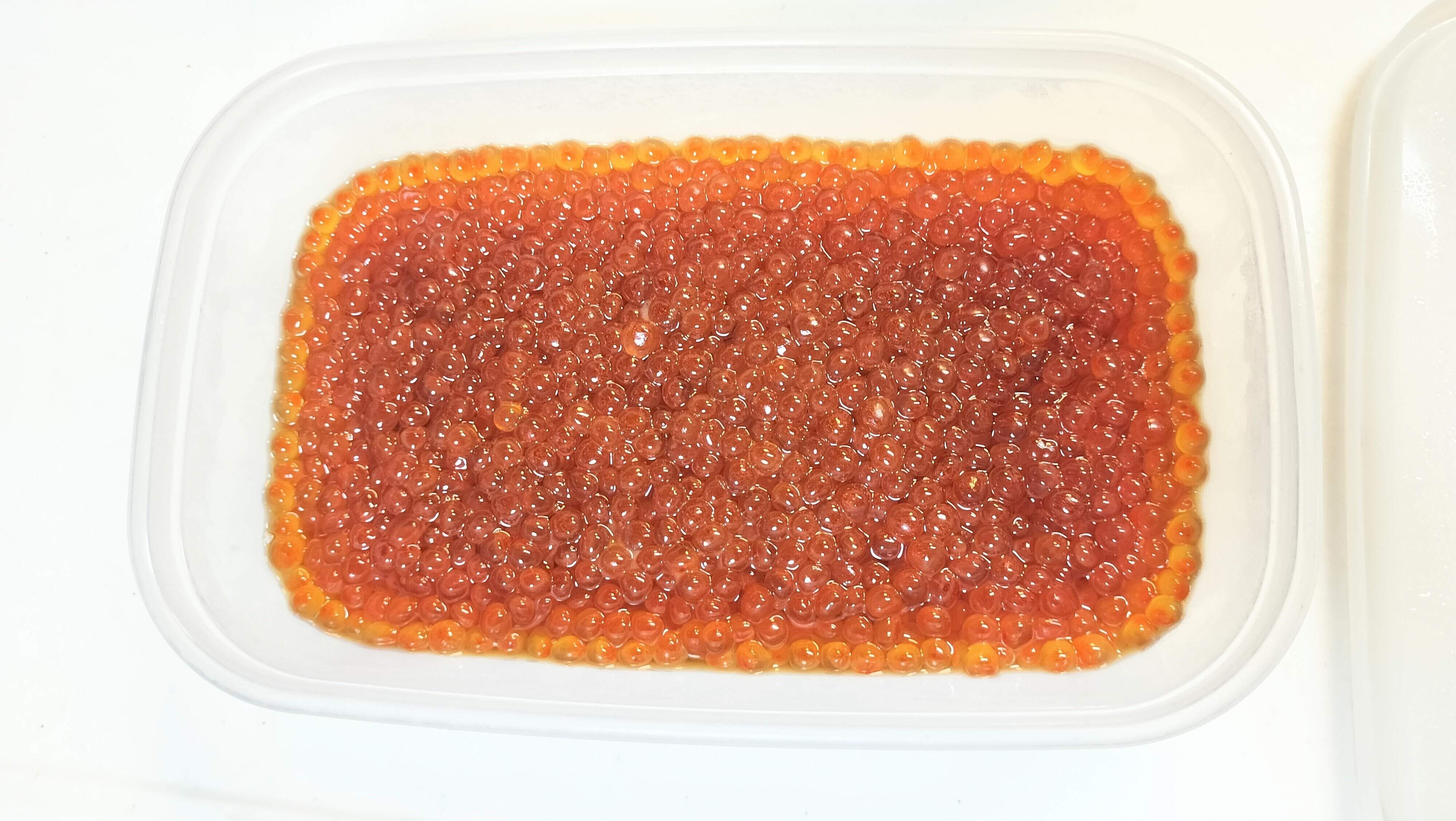 完成したいくら醤油漬け