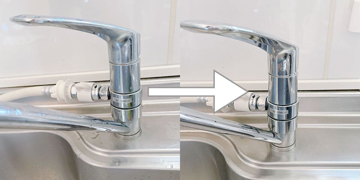 水あかが落ちる