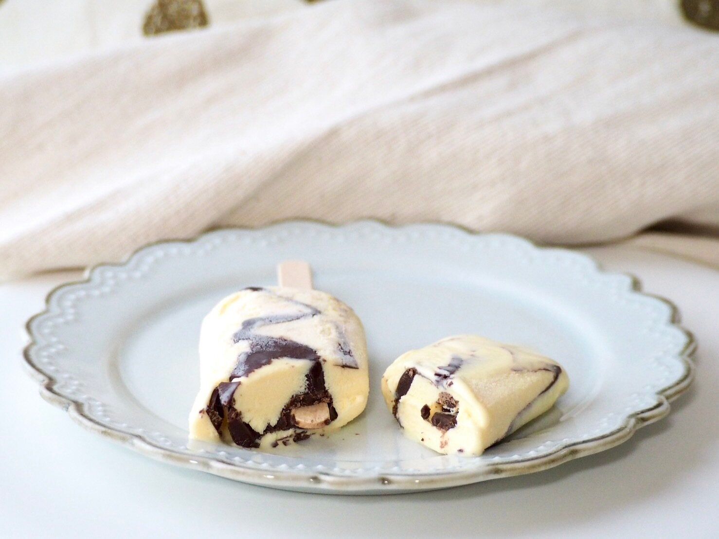 シャトレーゼ「チョコバッキー 完熟バナナ」断面写真