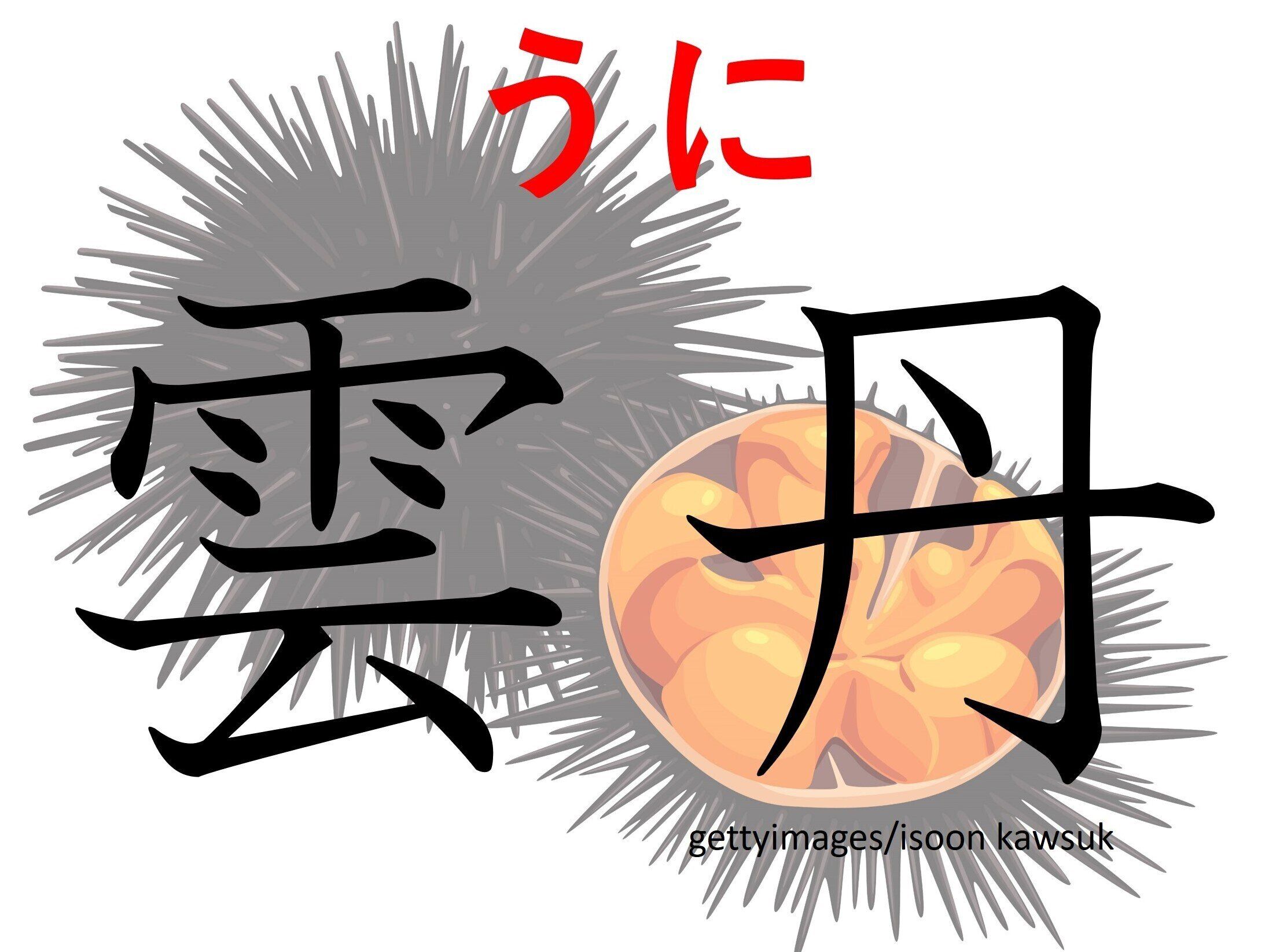 雲みたいに白くはないよ！難読漢字「雲丹」はなんて読む？
