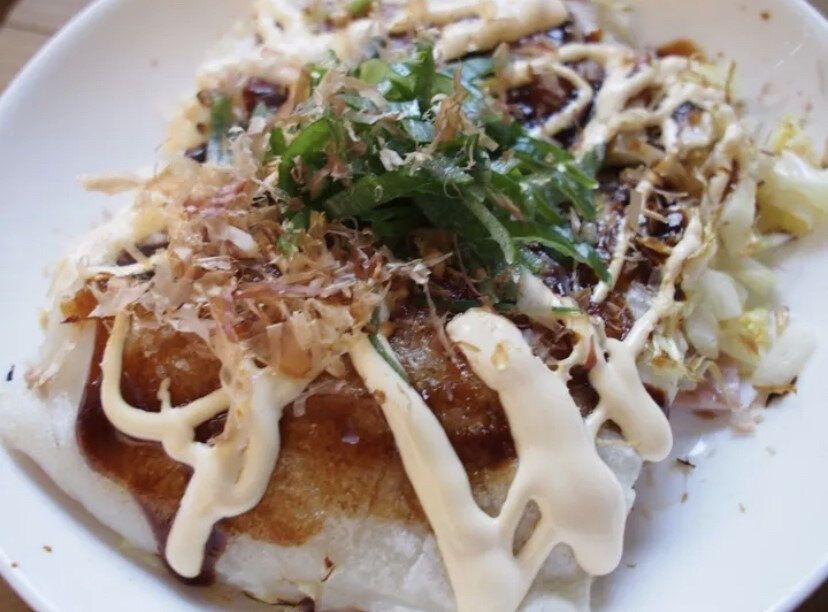 お餅のお好み焼き