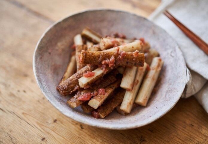 梅ごぼう(ごぼうの梅和え)