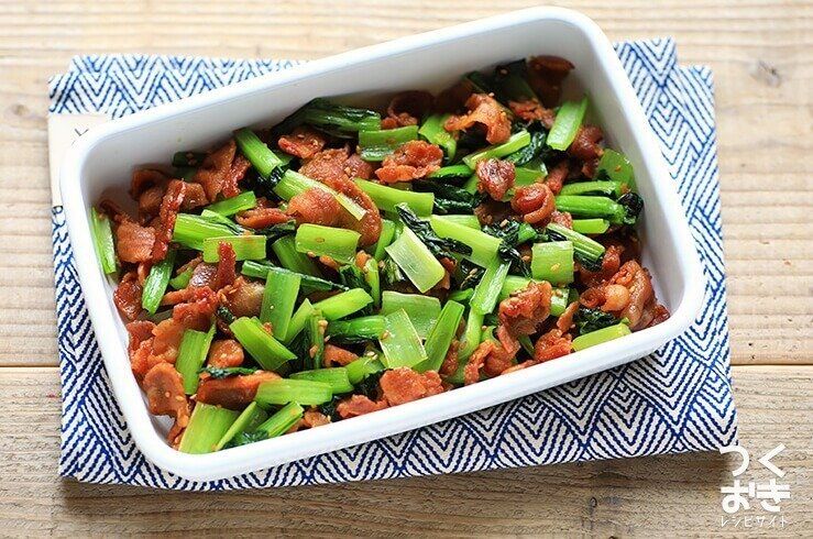 豚バラを使った炒め物