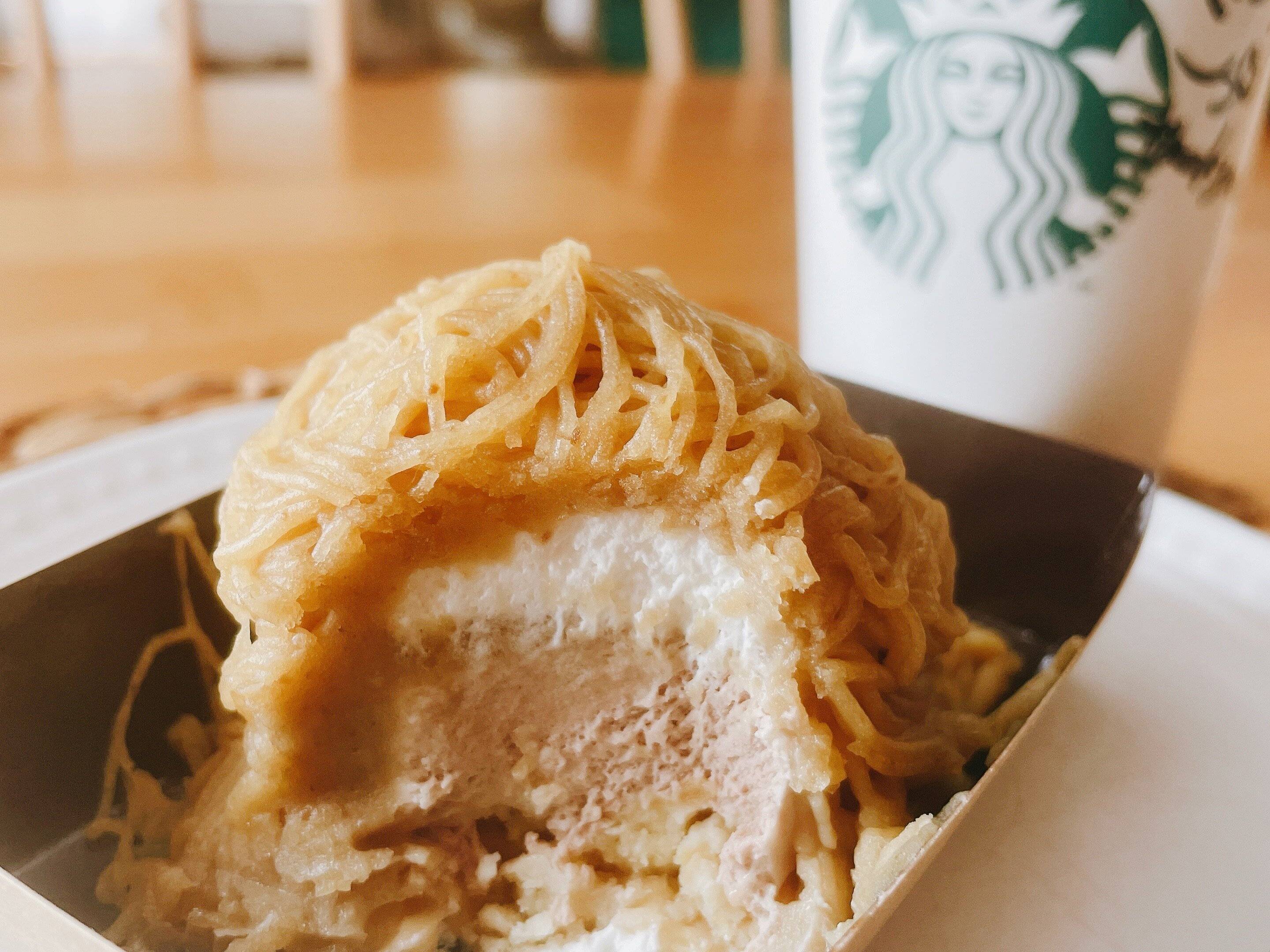 モンブランの断面