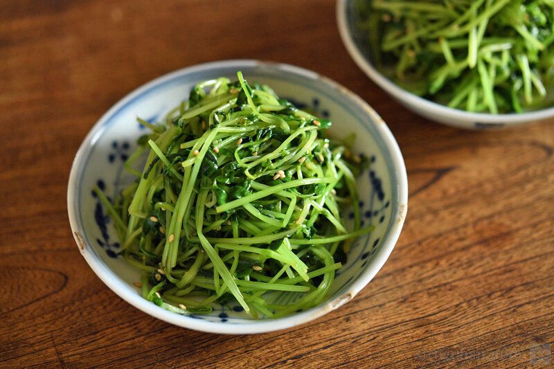 豆苗のナムルのレシピ