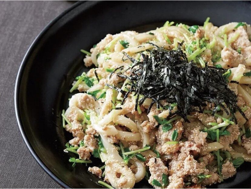 明太焼きうどん