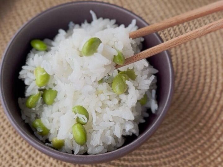 枝豆としらすの炊き込みご飯