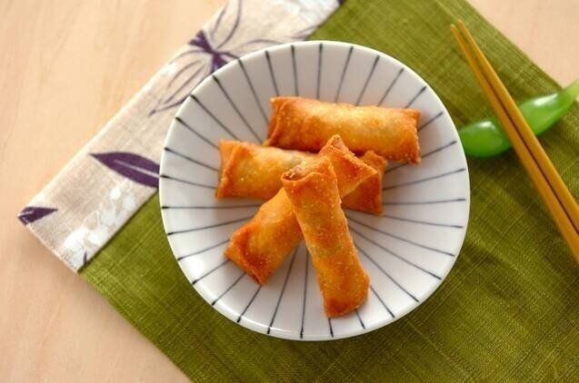 枝豆のおつまみ春巻き