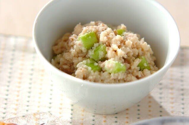 アスパラのおから煮