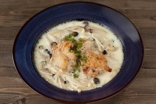 エノキ入り鶏ときのこのクリーム煮