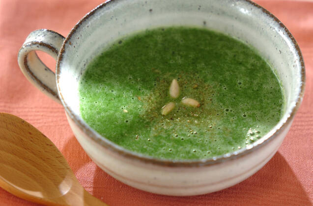 小松菜の豆腐ポタージュ