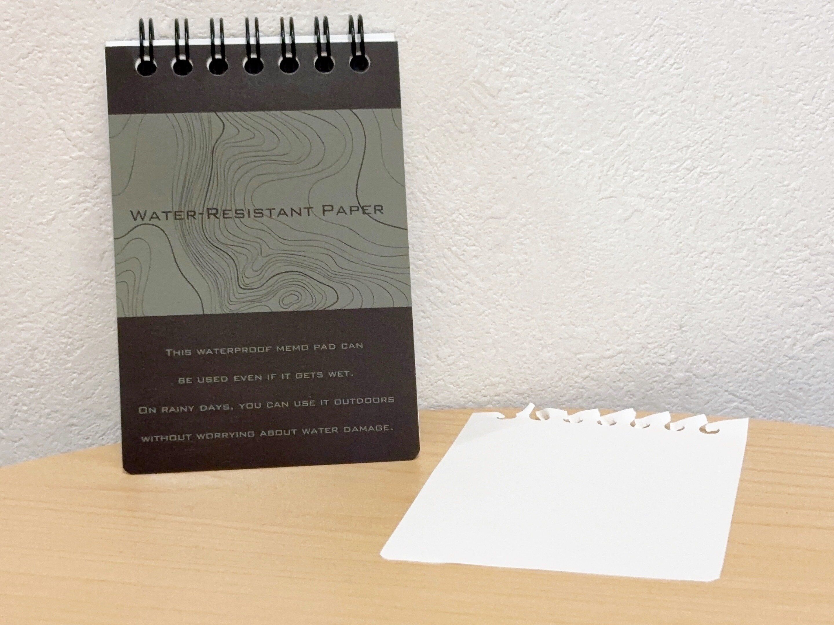 ダイソー耐水メモ帳
