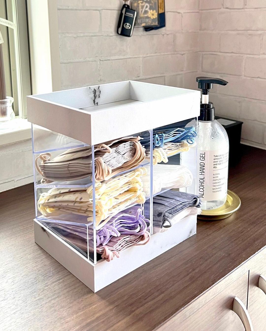 【ダイソー】ALLダイソーアイテムでつくるマスク収納棚