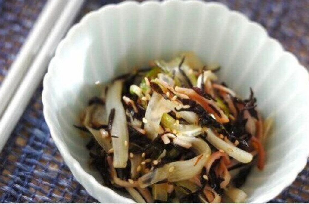 セロリとヒジキの中華和え