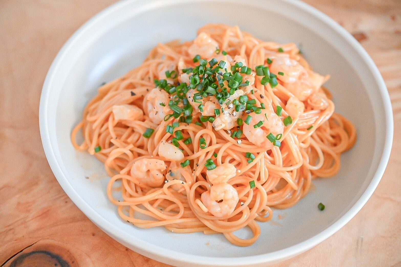 完成したパスタ