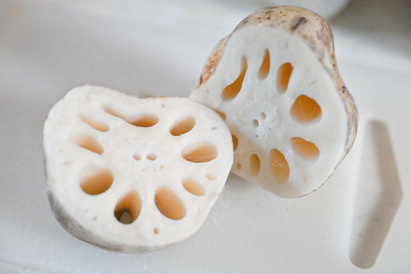 れんこんの断面