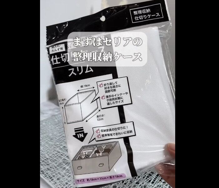 【セリア】10枚余裕！仕切りケーススリム