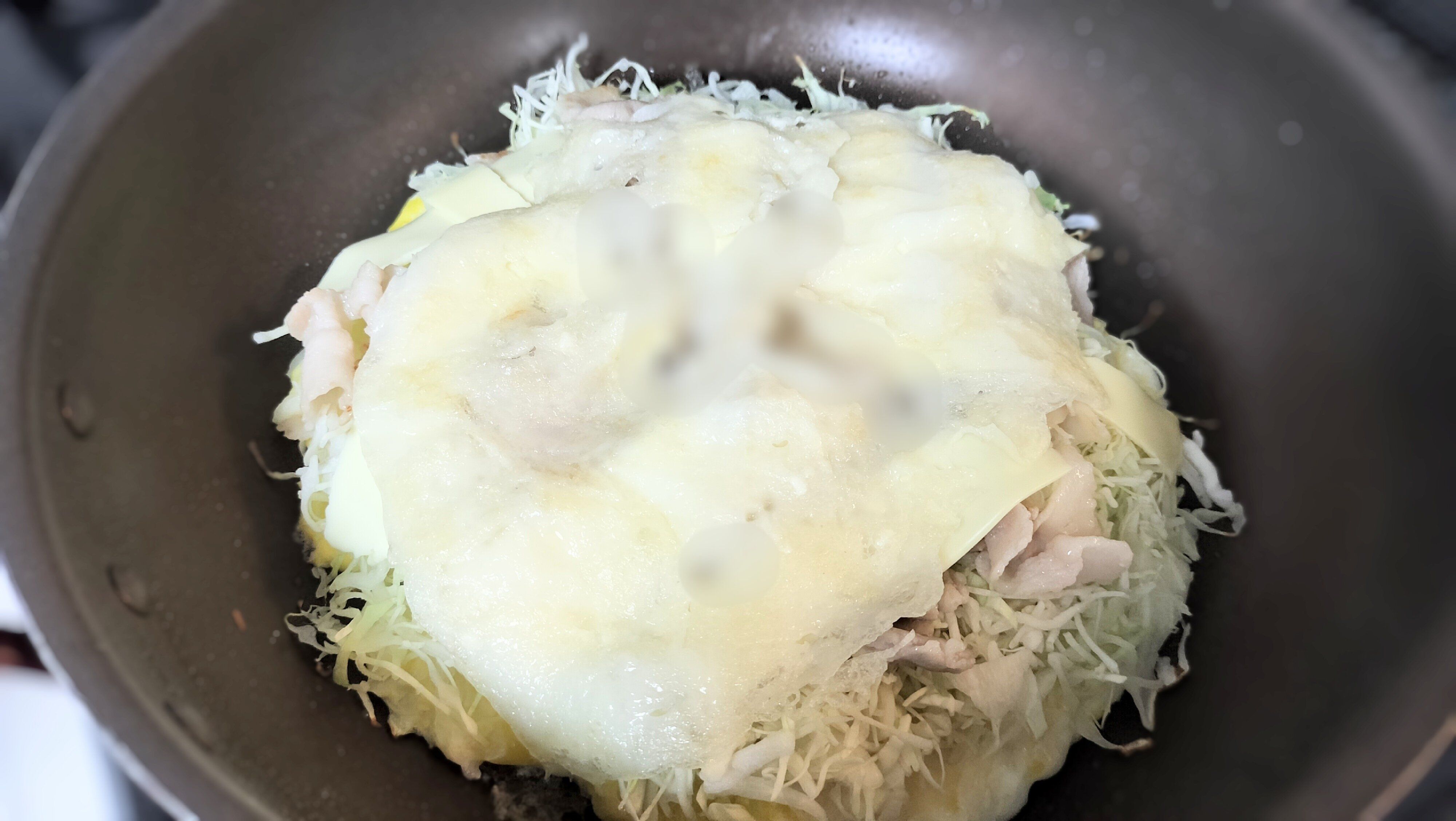 小麦粉の皮をのせる