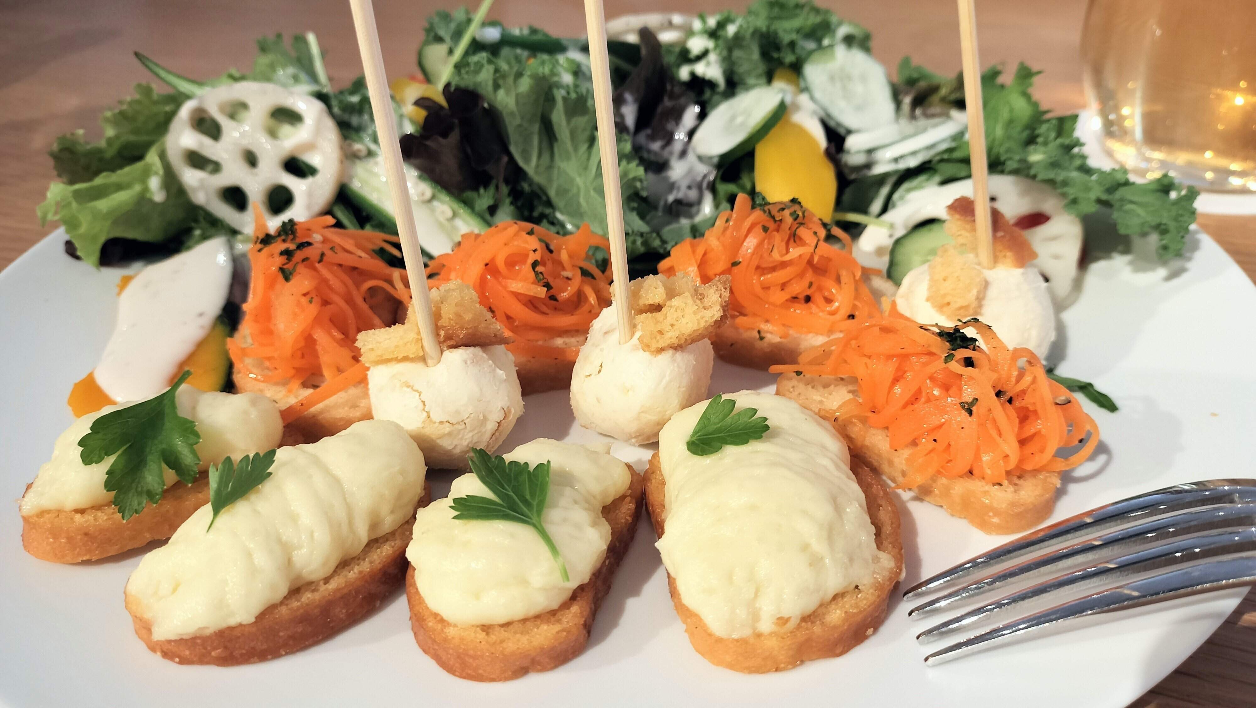 試食用に提供された料理