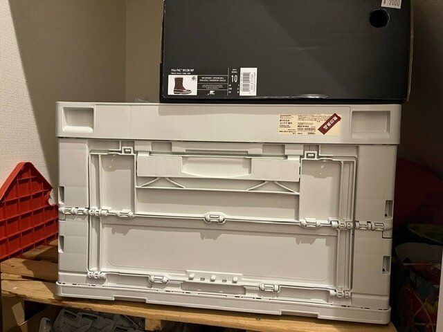 【無印良品】こんなの欲しかった！積み重ねても楽々取り出し可能。窓付き折りたたみコンテナ