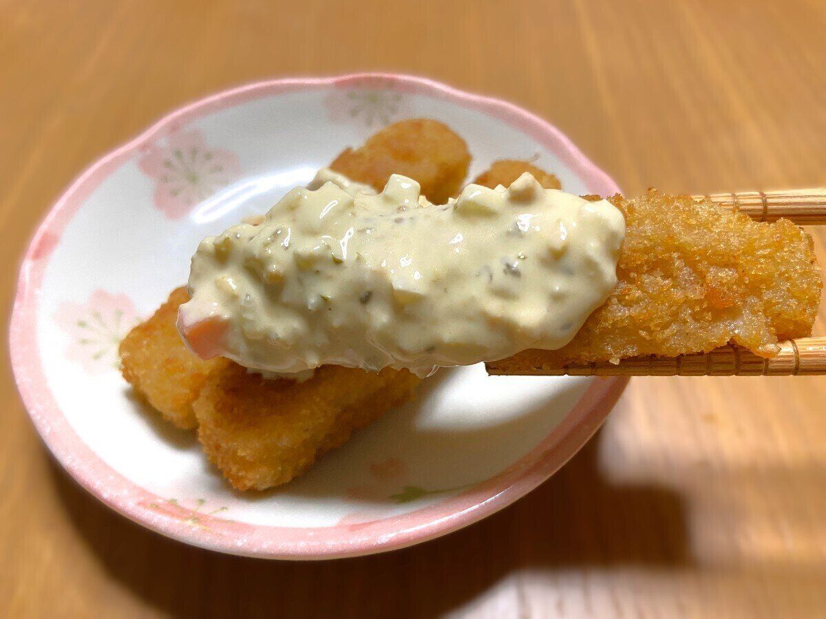 魚のフライに