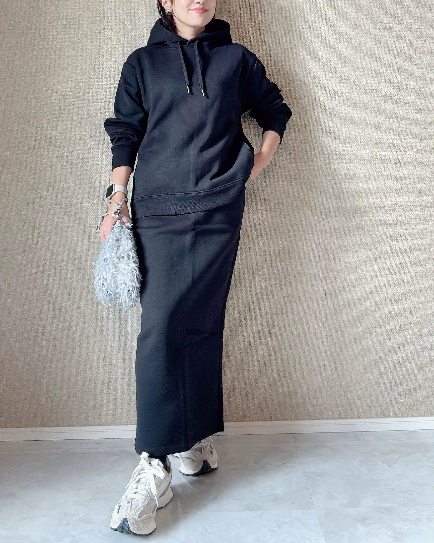 GU ヘビーウェイトスウェットオーバーサイズパーカ