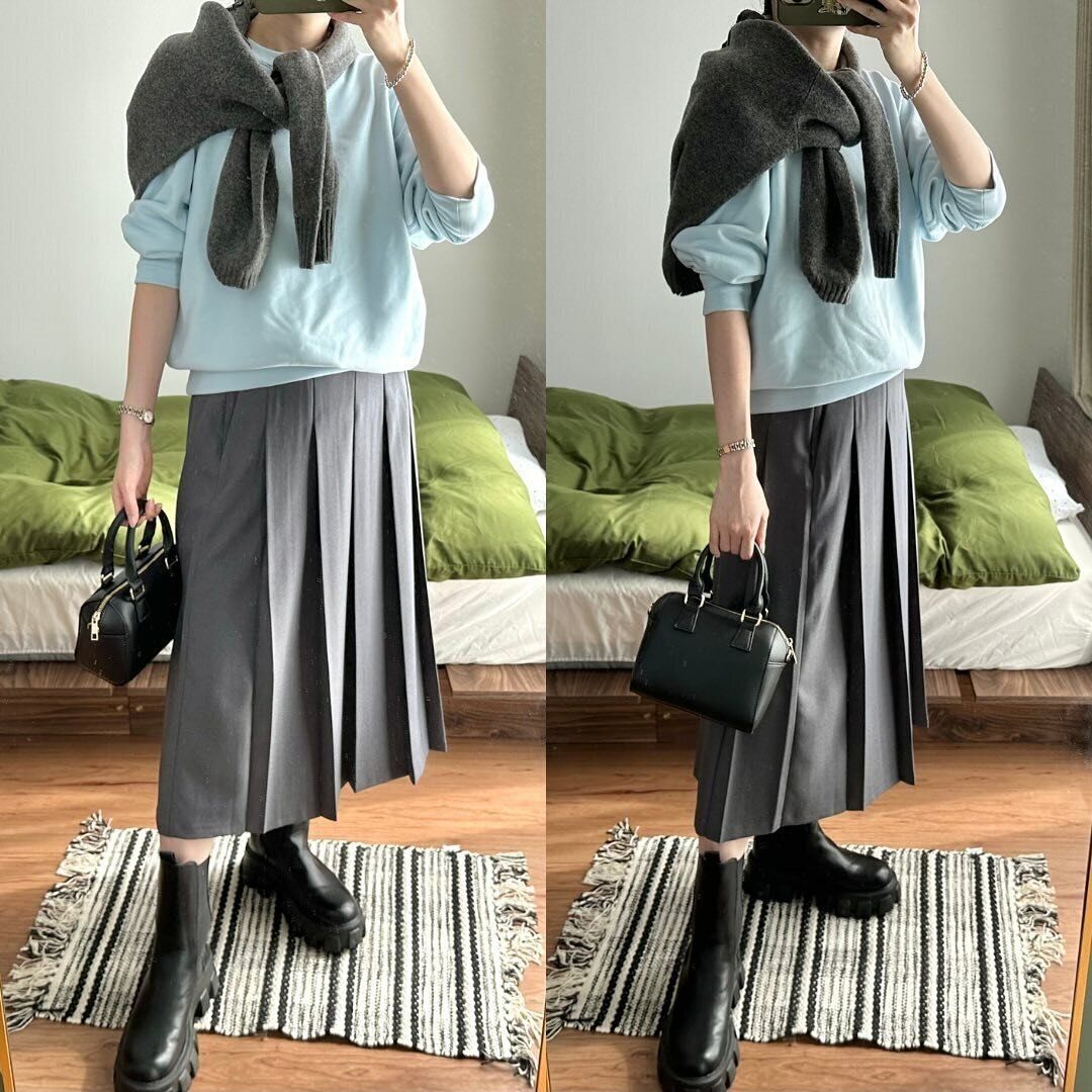 【ユニクロ】着回しバッチリ！「スウェットシャツ」で叶える秋コーデ