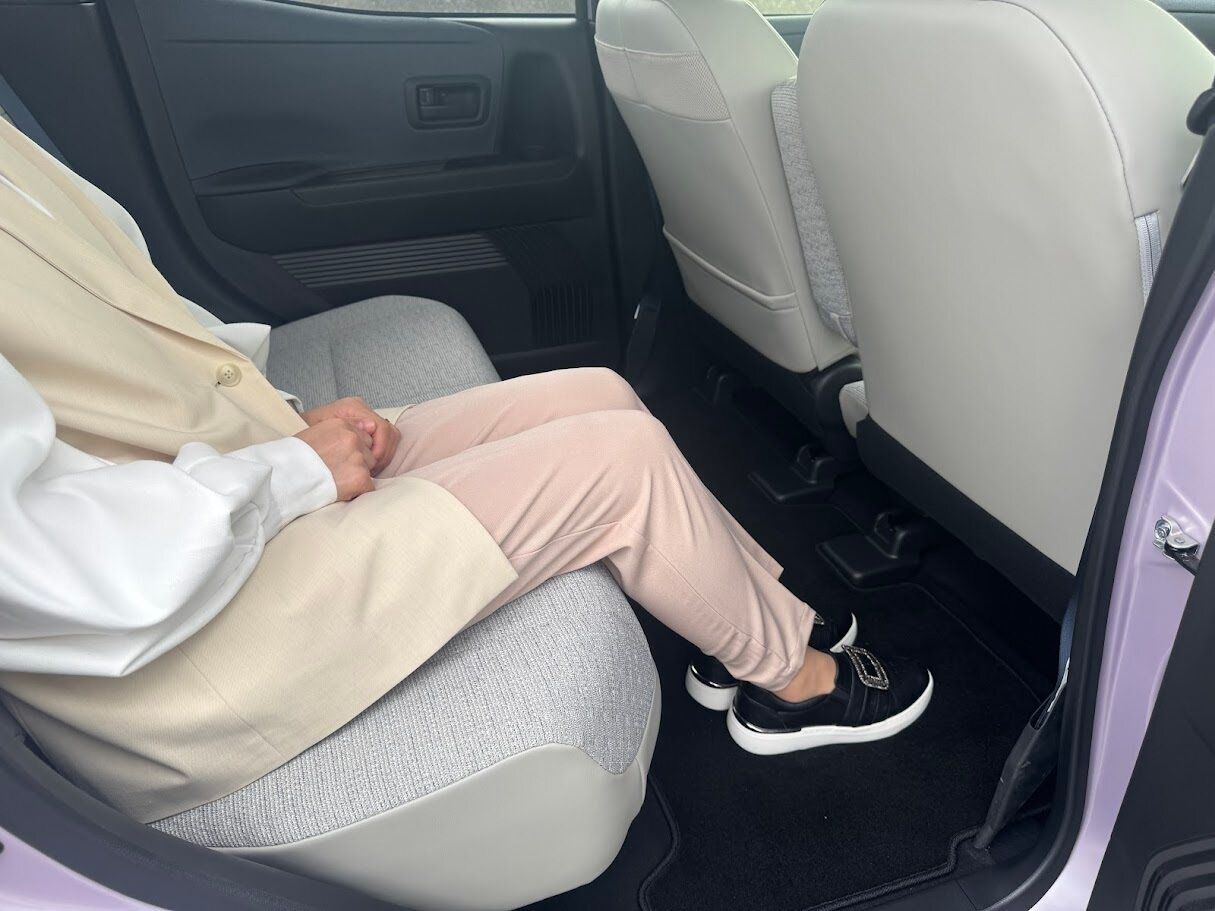 サクラの後部座席