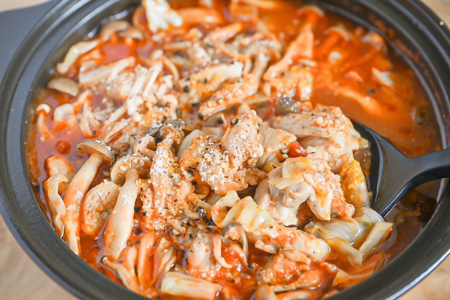 ガーリックトマト鍋