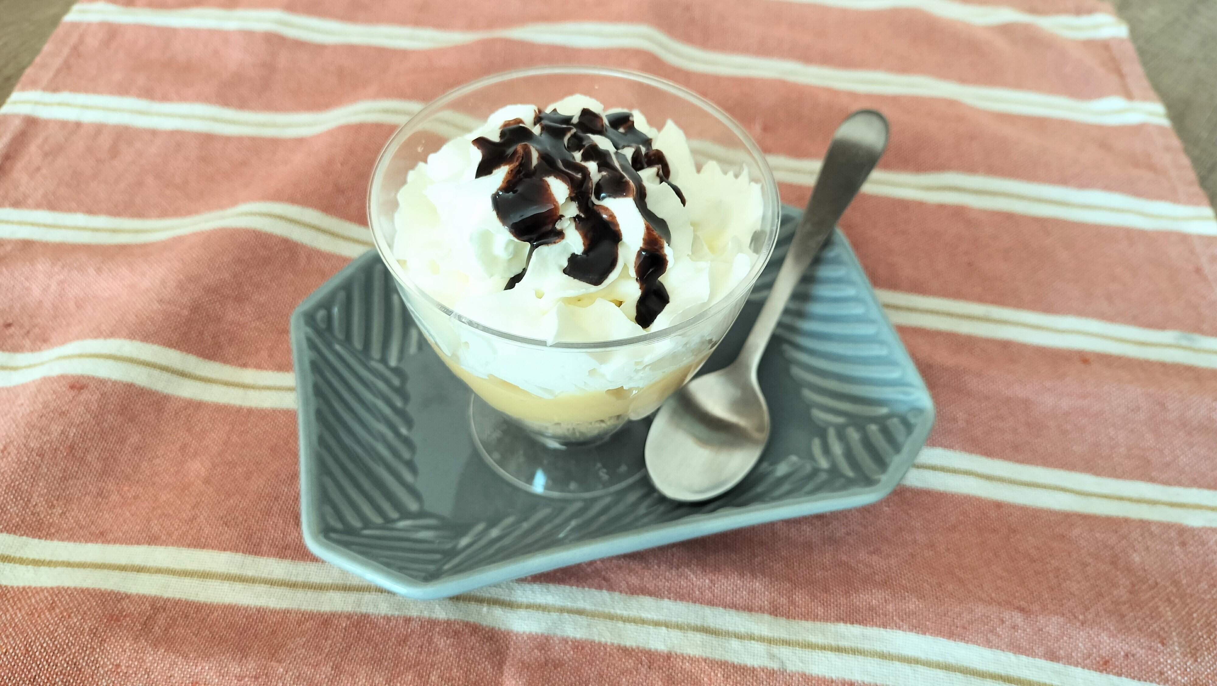 スイートポテトパフェ真上