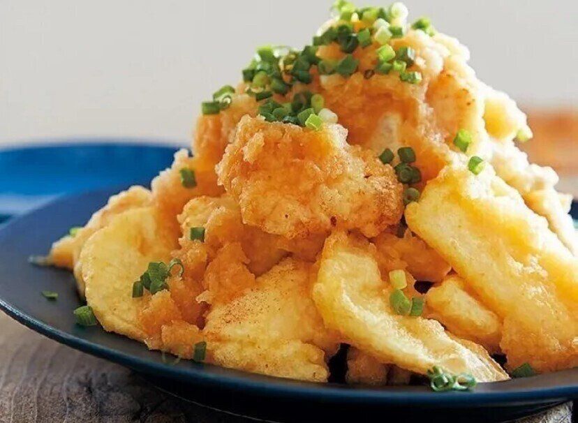 鶏と大根天ぷらのおろしだれ