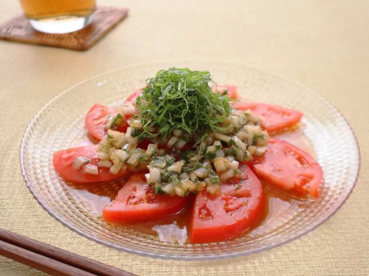 トマトの和風カルパッチョ