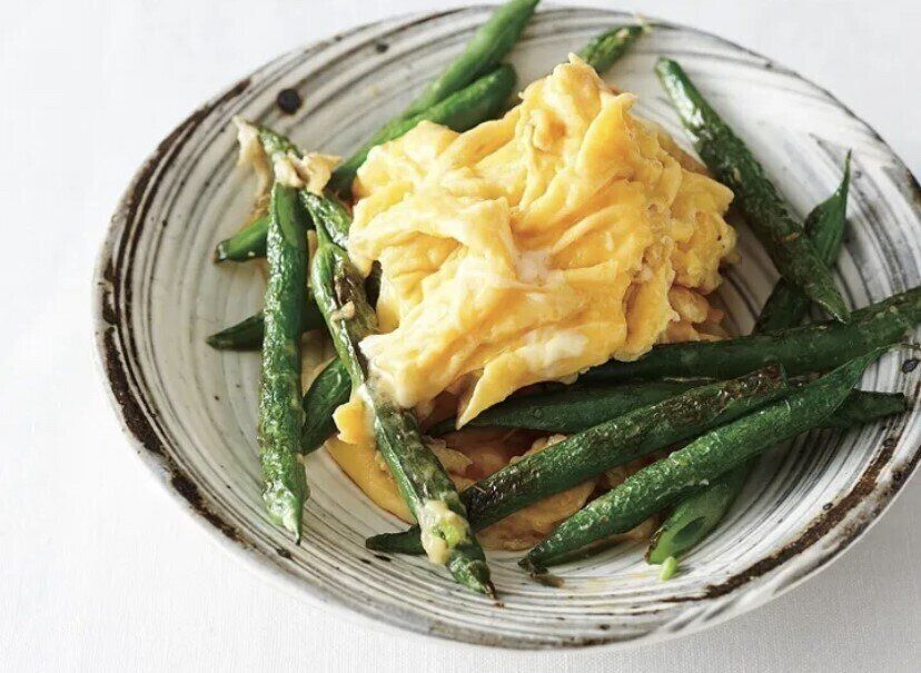 いんげんの卵炒め