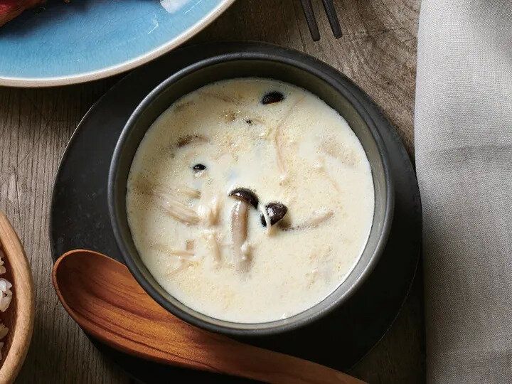 きのこのみそクリームスープ