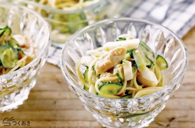 ツナときゅうりのスパサラ