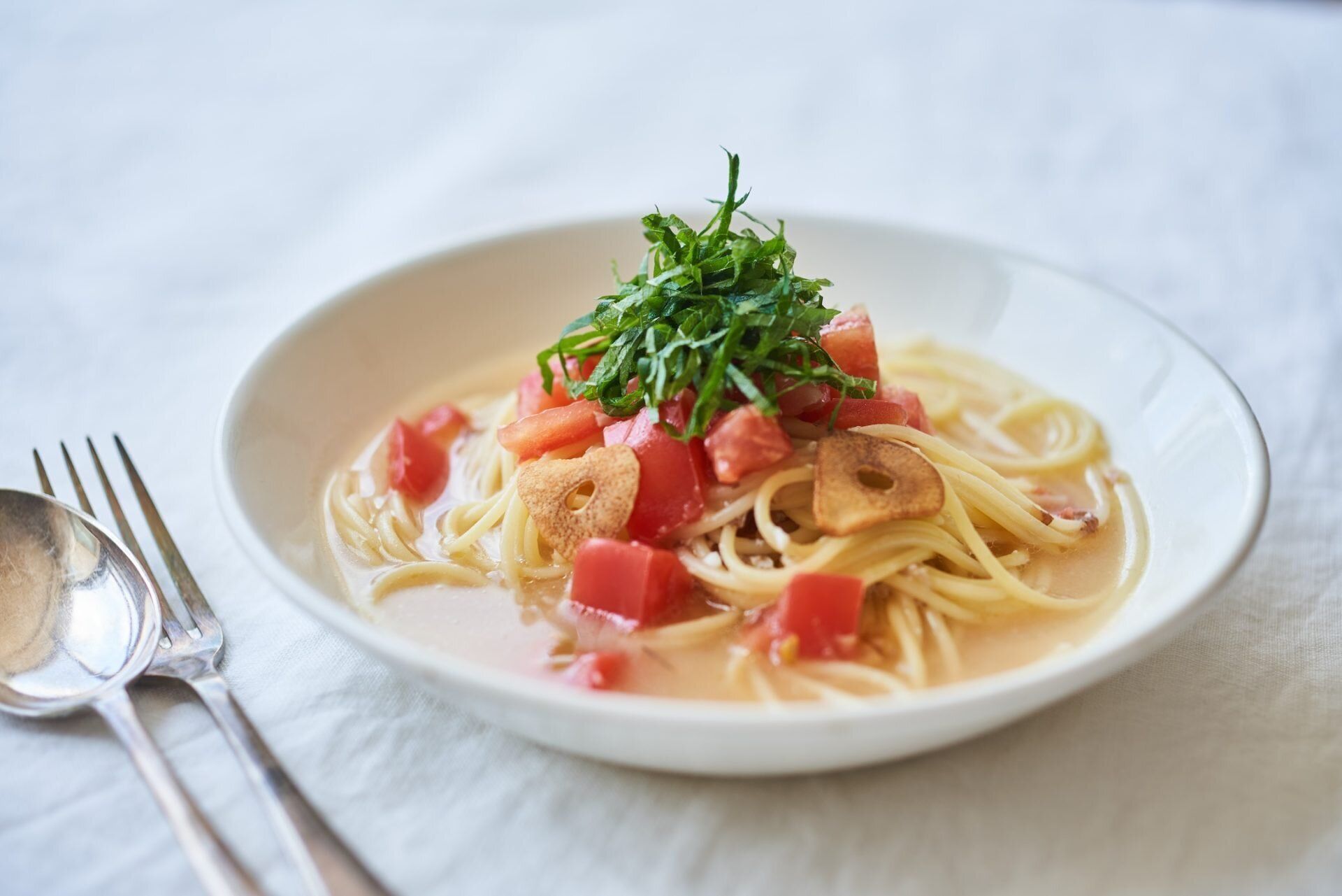 フライパンひとつ!トマトのだしパスタ
