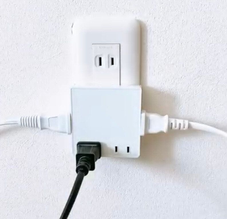 見た目もスッキリ！「４口スクエアタップ」