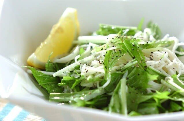 シラスと素麺のサラダ