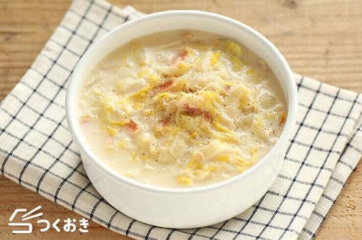 白菜とベーコンのミルク煮